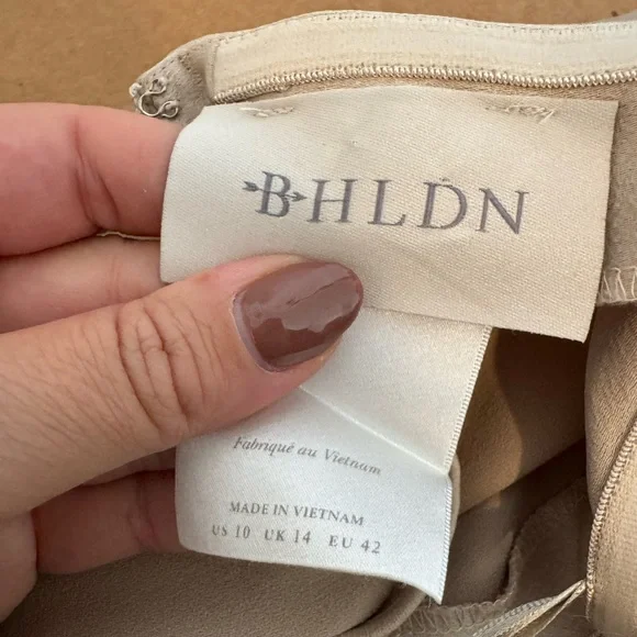 BHLDN Ruby Twist Halter Satin Gown - Picture 6 of 6